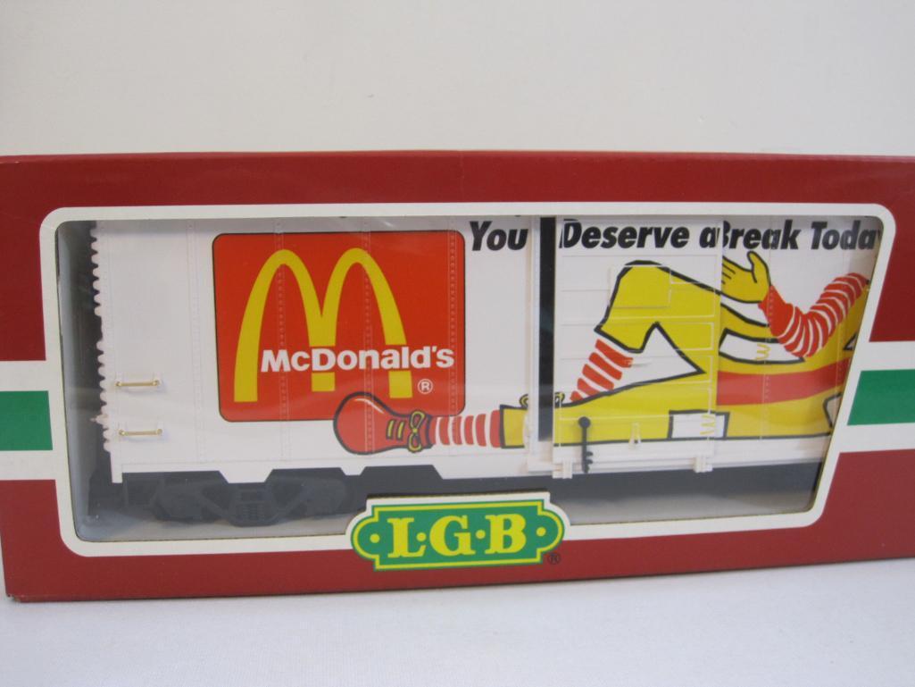 LGB 44910 McDonalds Box Car You Deserve a Break Today, G Scale, new in box, Lehmann Gross Bahn