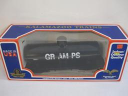 Kalamazoo Gramps Tank Car 1885-1, G Scale, in original box, Kalamazoo Toy Train Works 2lb11oz