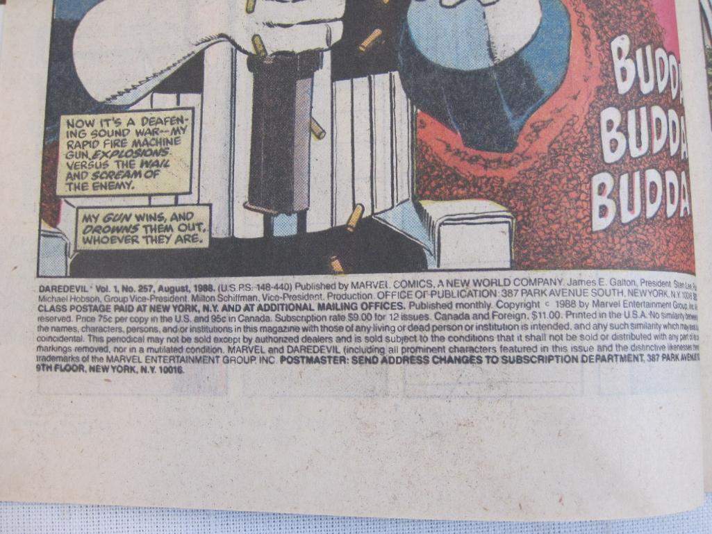 Five Daredevil Comic Books including Marvel Adventure Featuring: Daredevil No. 4 June 1976 and