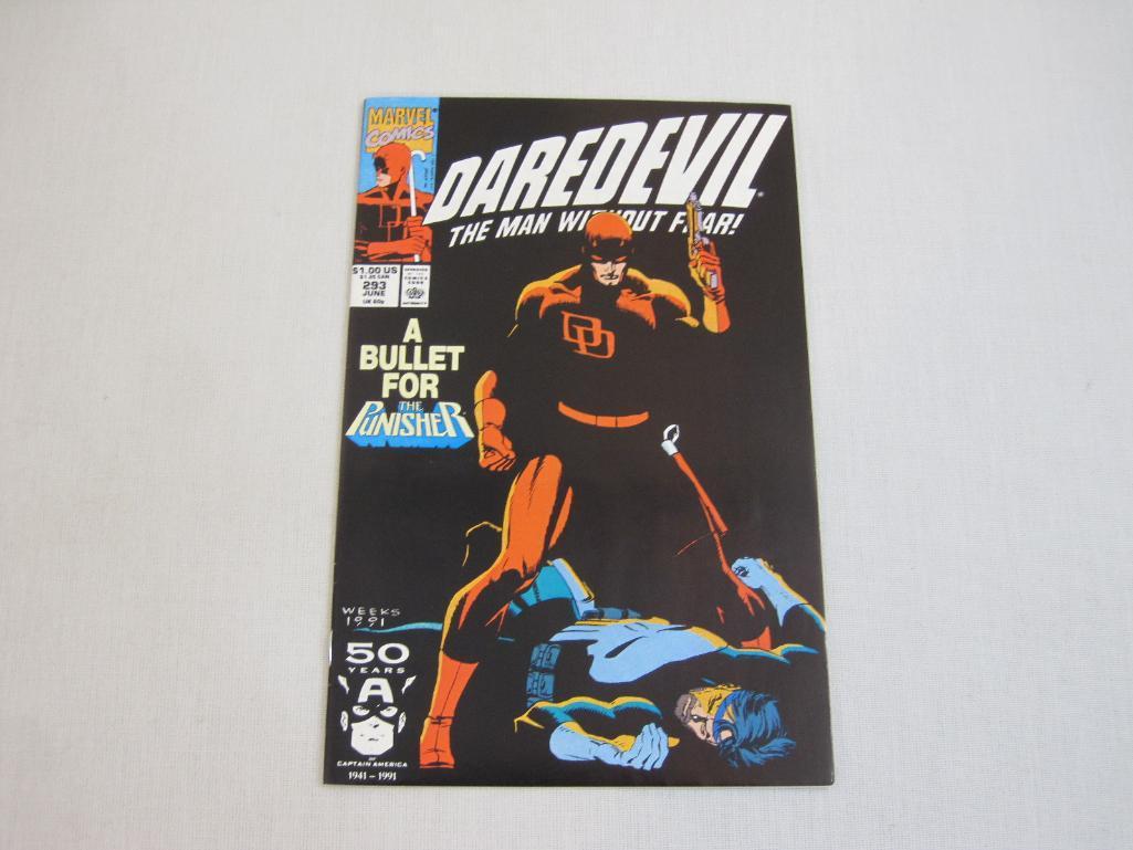 Five Daredevil Comic Books including Marvel Adventure Featuring: Daredevil No. 4 June 1976 and
