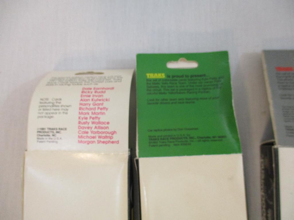Six Packs of Traks Nascar Super High-Gloss Coated Cards including Michael Waltrip Team Set, '91