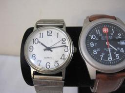Lot of Men's Watches from Fossil, Reebok, Wenger and more, AS IS, 14 oz