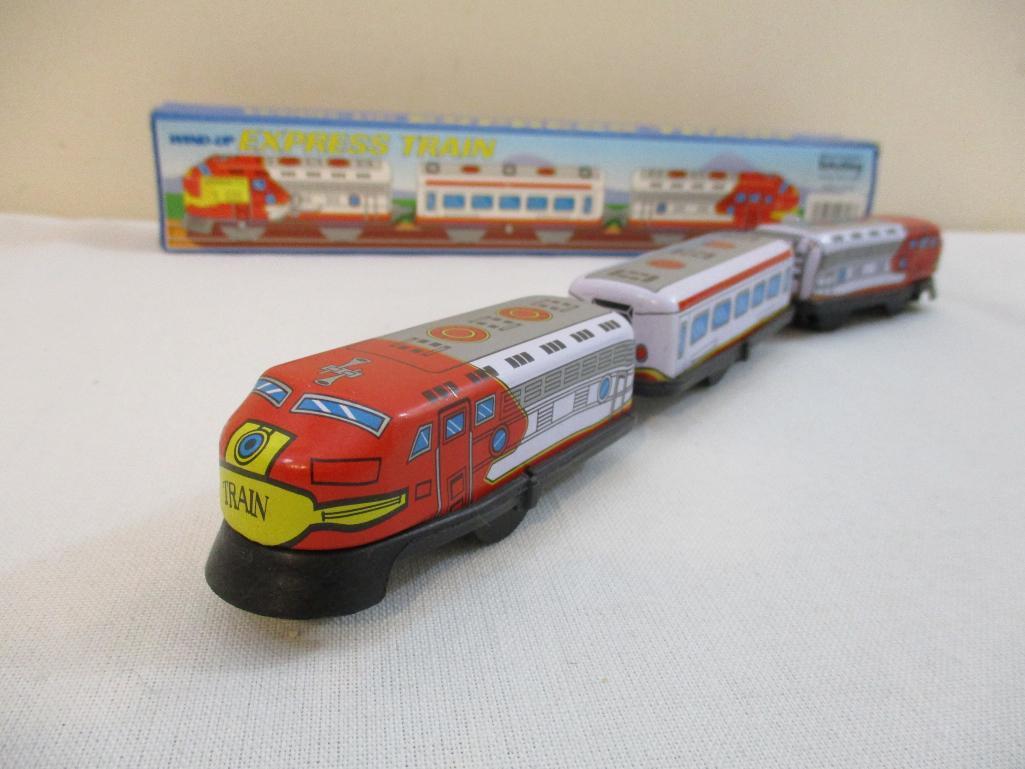 Schylling Wind-Up Express Train in original box, 5 oz