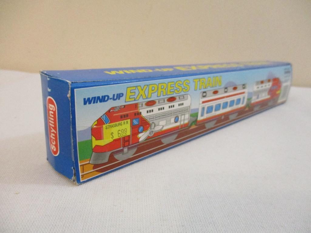 Schylling Wind-Up Express Train in original box, 5 oz