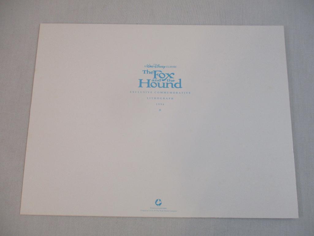 Two 1990s Walt Disney's Exclusive Commemorative Animation Lithographs including Bambi (1997) and The