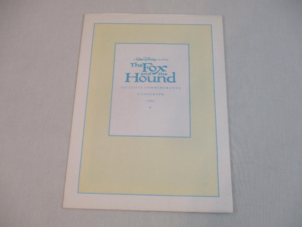 Two 1990s Walt Disney's Exclusive Commemorative Animation Lithographs including Bambi (1997) and The
