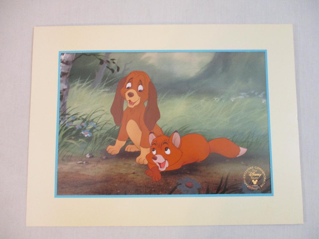 Two 1990s Walt Disney's Exclusive Commemorative Animation Lithographs including Bambi (1997) and The