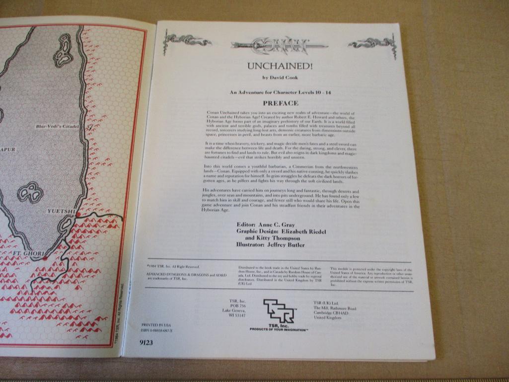 Advanced Dungeons & Dragons Game Adventure, Unchained! CB1 9123 Game Adventure Module by David Cook,