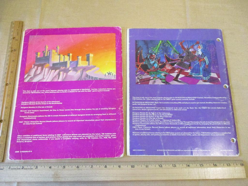 Dungeon Module B2 The Keep on the Borderlands 1981, Dungeon Module B4 The Lost City 1982 for