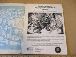 Dungeon Module B2 The Keep on the Borderlands 1981, Dungeon Module B4 The Lost City 1982 for