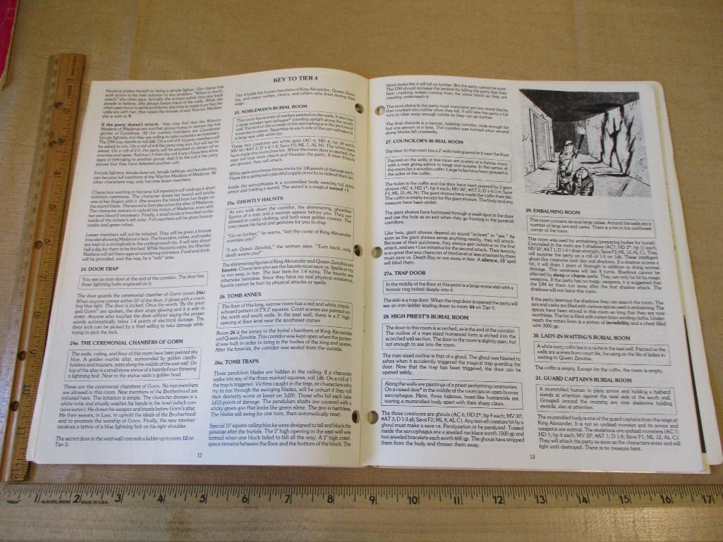 Dungeon Module B2 The Keep on the Borderlands 1981, Dungeon Module B4 The Lost City 1982 for