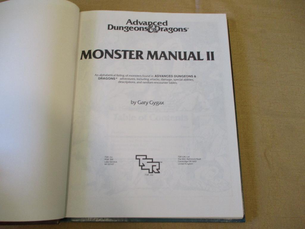 Official Dungeons and Dragons Monster Manuel II by Gary Gygax 1lb 8oz
