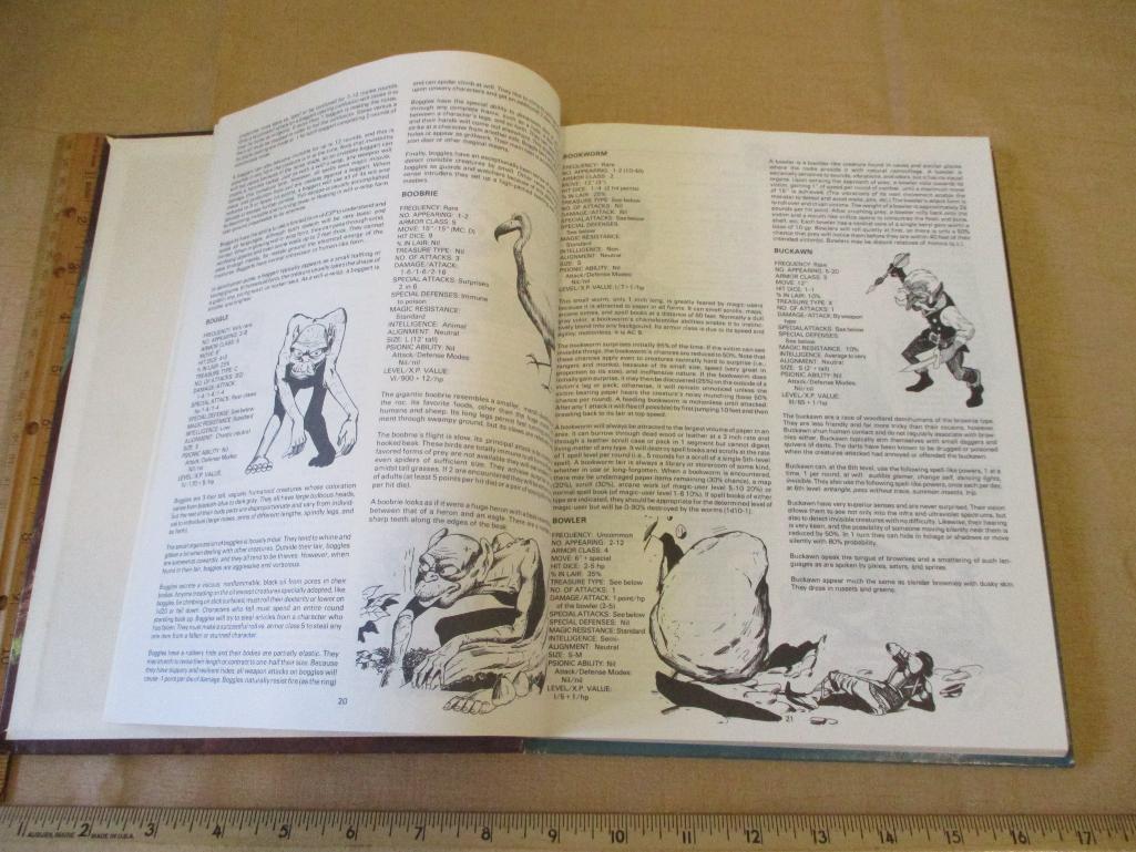 Official Dungeons and Dragons Monster Manuel II by Gary Gygax 1lb 8oz
