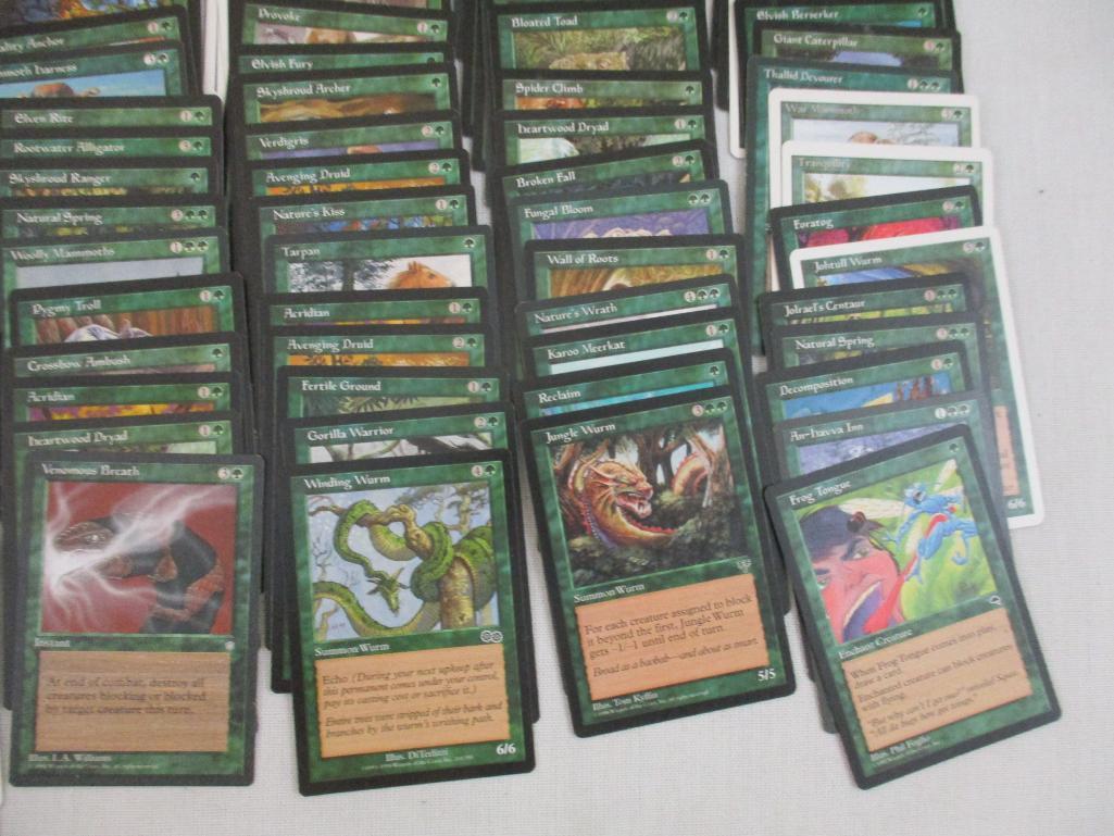Lot of MTG Magic the Gathering Cards, mostly commons and uncommons including Natural Spring,