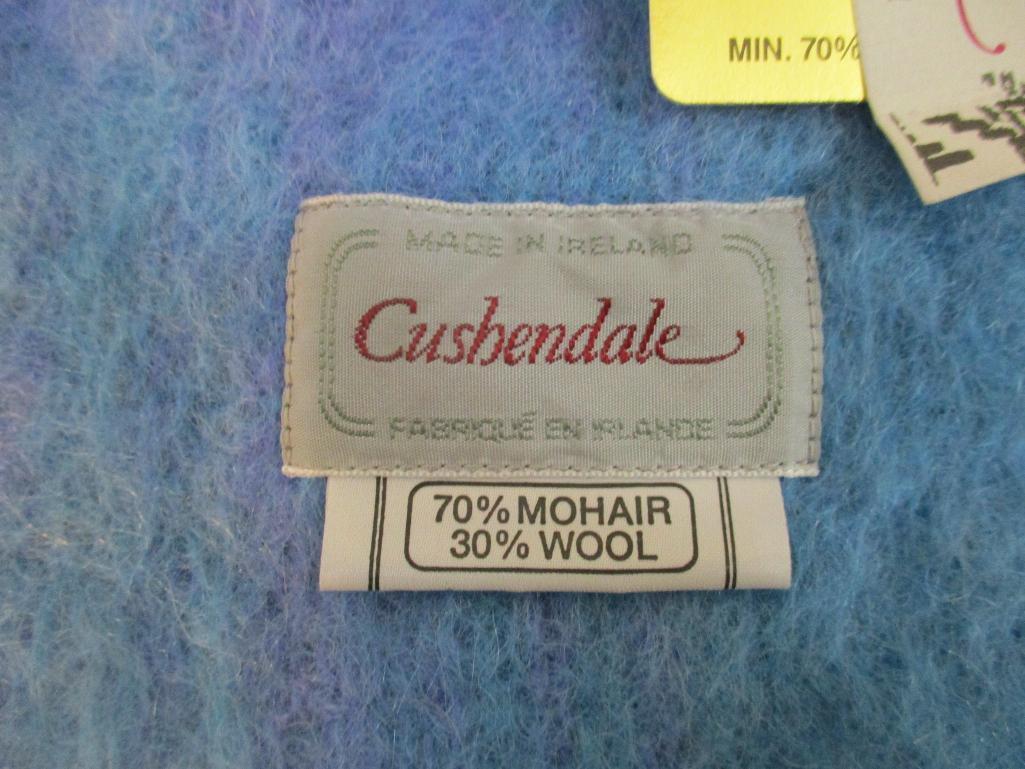 Very soft Cushendale Mohair and Wool Hat and Scarf Set, made in Ireland, 7 oz