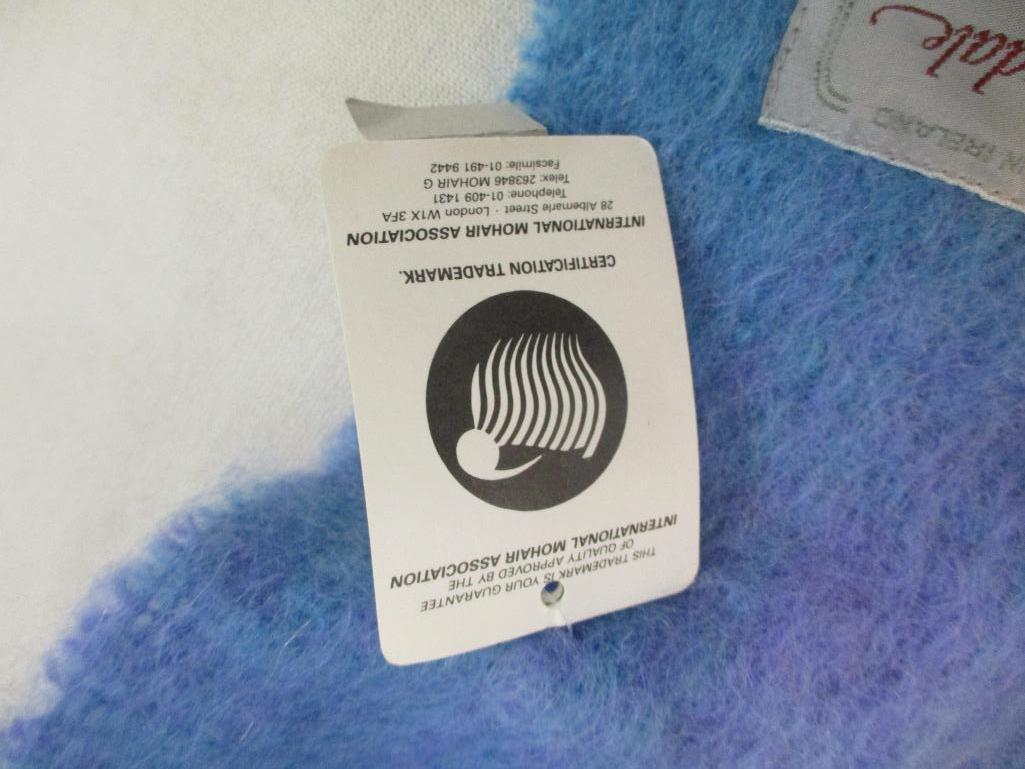 Very soft Cushendale Mohair and Wool Hat and Scarf Set, made in Ireland, 7 oz