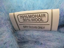 Very soft Cushendale Mohair and Wool Hat and Scarf Set, made in Ireland, 7 oz