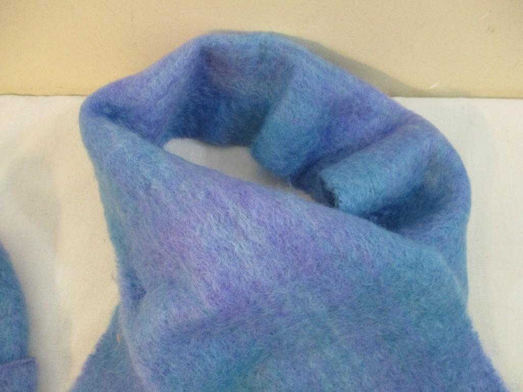 Very soft Cushendale Mohair and Wool Hat and Scarf Set, made in Ireland, 7 oz