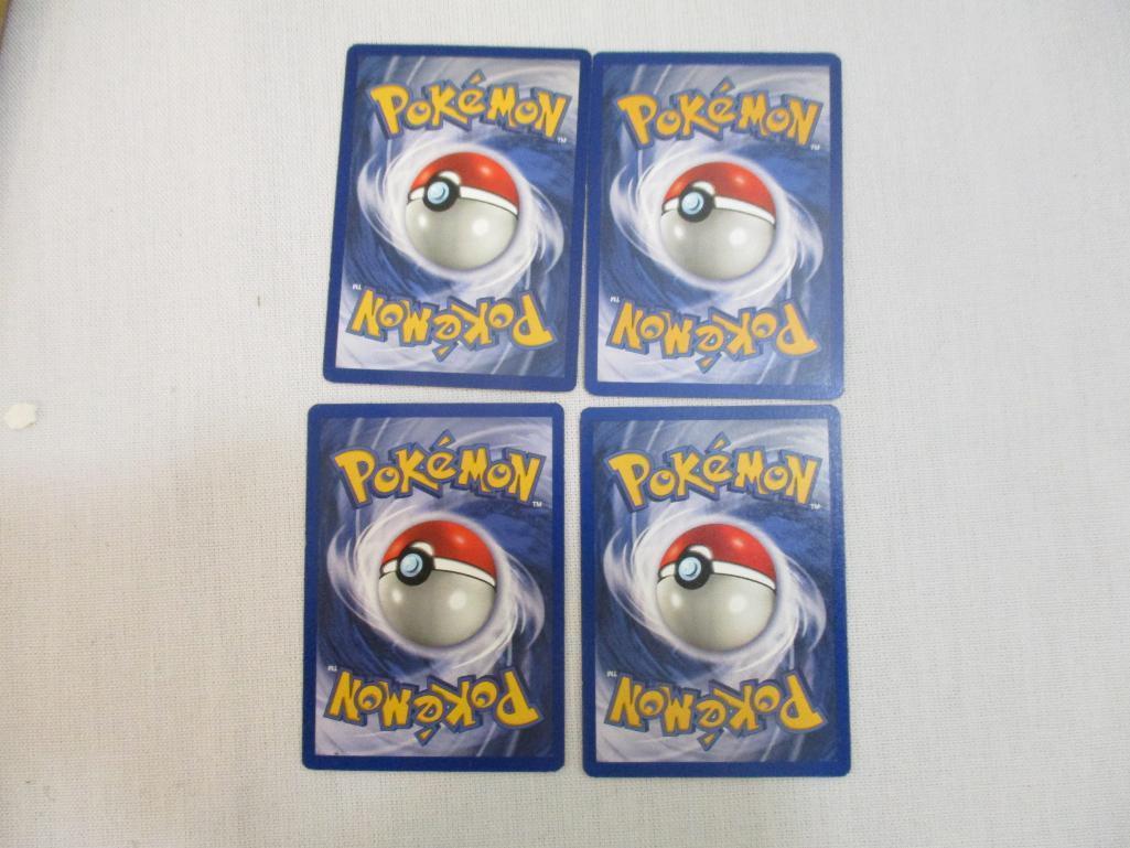 Seven Sheets of Pokemon Cards, 1999 Wizards including Paras, Grimer, Charmander, Trainers and