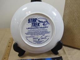 Star Trek Leonard McCoy Lieutenant Commander Plate, stand not included 1lb 6oz