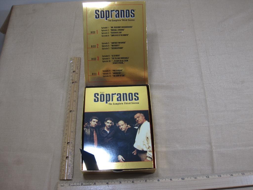 The Sopranos DVDs includes First Season, Second Season, Third Season 2lb 3oz