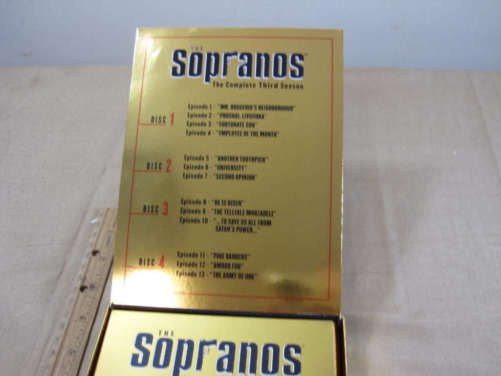 The Sopranos DVDs includes First Season, Second Season, Third Season 2lb 3oz