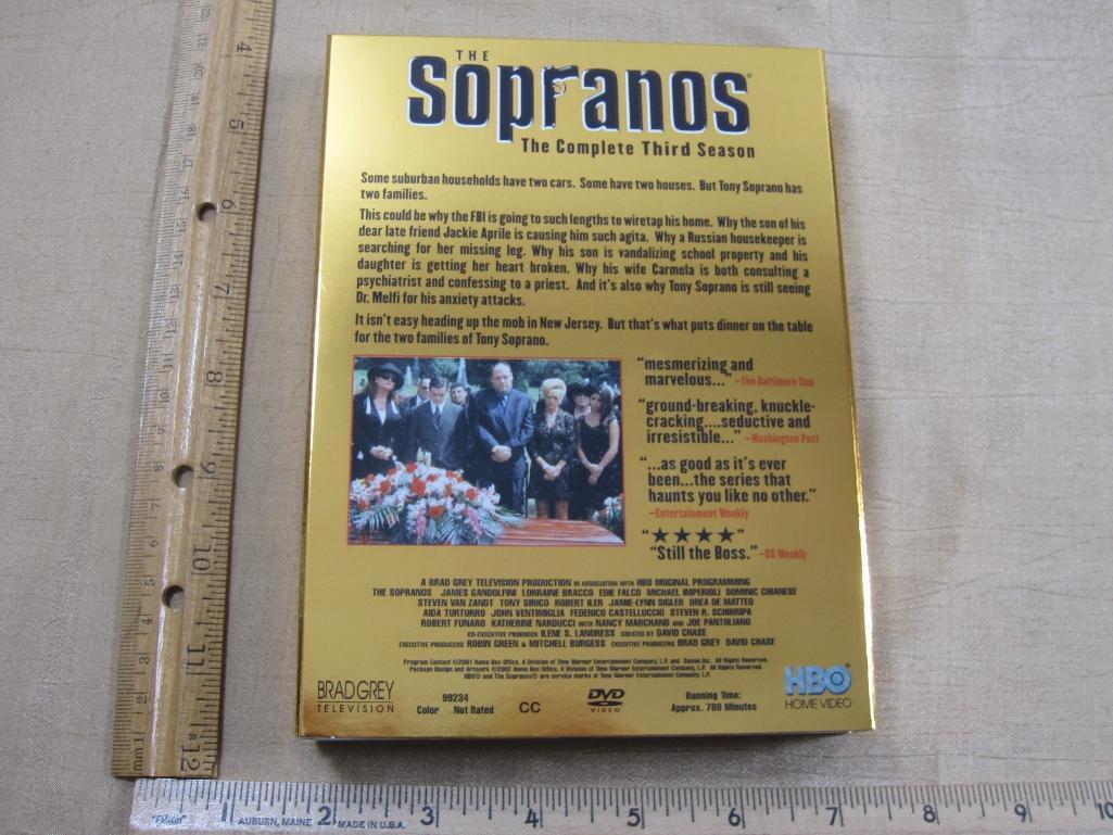 The Sopranos DVDs includes First Season, Second Season, Third Season 2lb 3oz