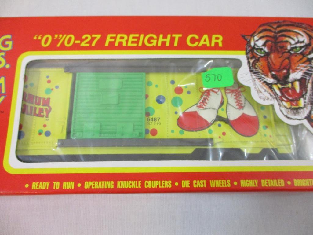 Ringling Bros and Barnum & Bailey Circus Ringling Circus Boxcar K-6487, O Scale, in original box, 12