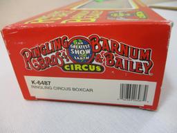 Ringling Bros and Barnum & Bailey Circus Ringling Circus Boxcar K-6487, O Scale, in original box, 12