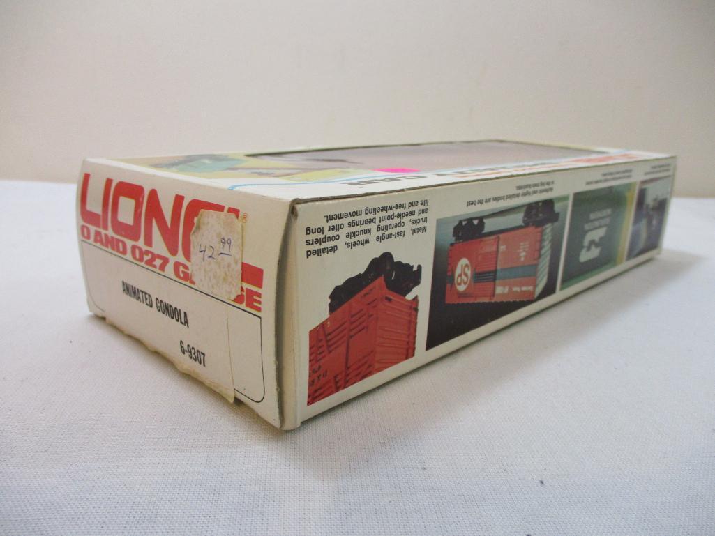Lionel Animated Gondola Erie Railroad 6-9307, O Scale, in original box, 1 lb 5 oz
