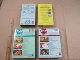 Lot of DVDs and VHS includes Food Network Healthy Cooking, The Little Princess Shirley Temple,