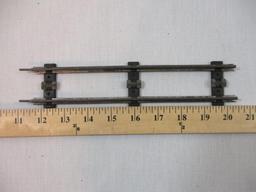Lot of Metal Train Track, 2 Rail, o scale curves and straights and 4 K-Line S Gauge straights, 2 lbs