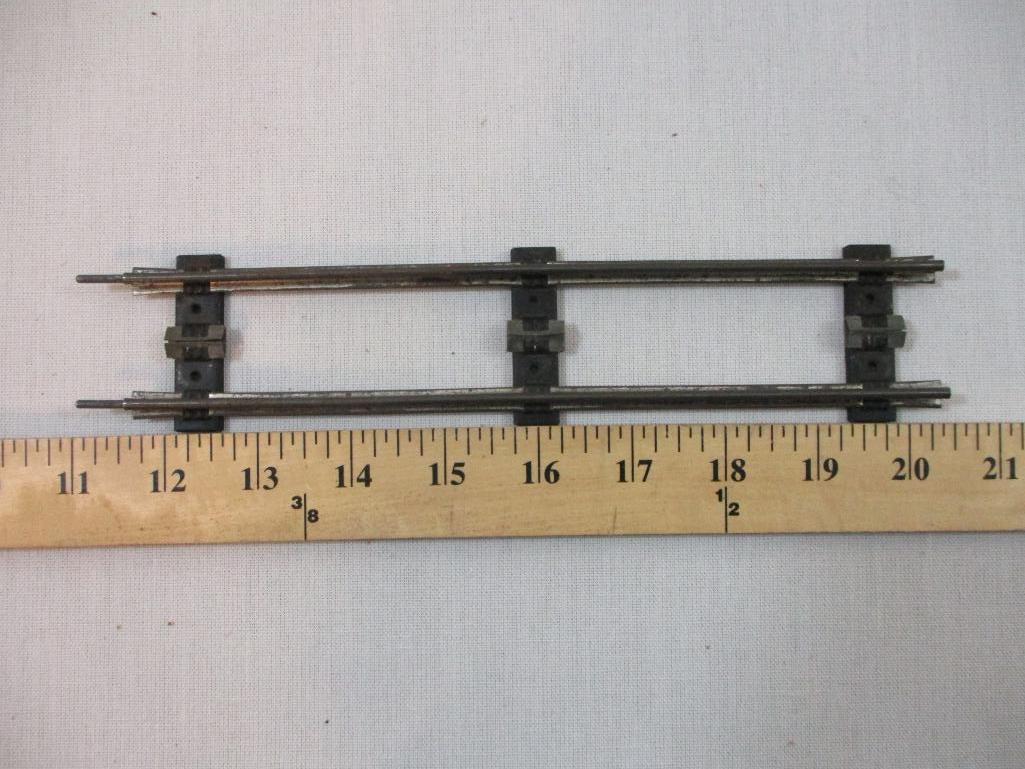 Lot of Metal Train Track, 2 Rail, o scale curves and straights and 4 K-Line S Gauge straights, 2 lbs