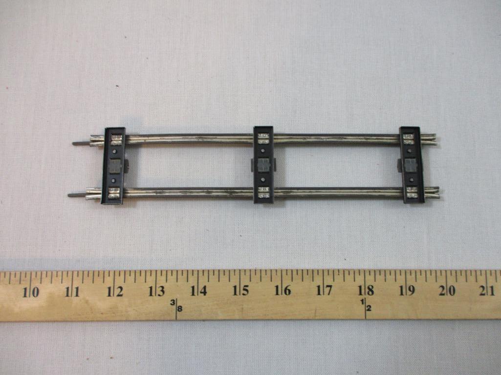 Lot of Metal Train Track, 2 Rail, o scale curves and straights and 4 K-Line S Gauge straights, 2 lbs