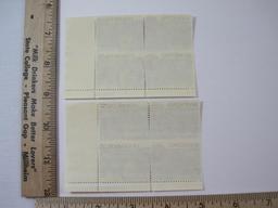 Two Blocks of Four 10 Cent Banking Commerce U.S. Postage Stamps Scott #1577-1578