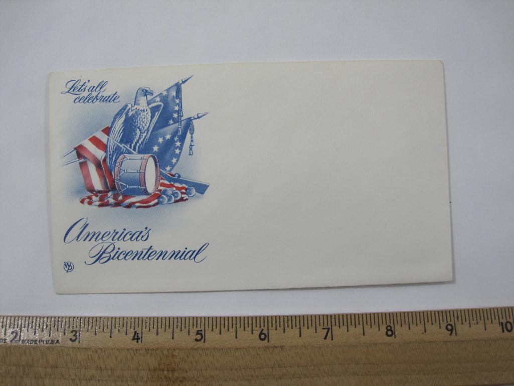 Two First Day Covers and Bicentennial Envelope: 1985 Landstat Satellite and 2012 Danny Thomas