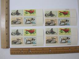 Four Blocks of Postage Stamps Wildlife Conservation 8 cent #1464-1467, mint