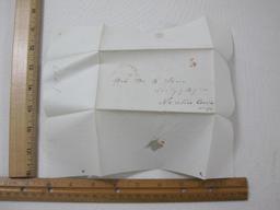 Stampless Cover Westfield MS to Newton MS April 16 1849, Red 5