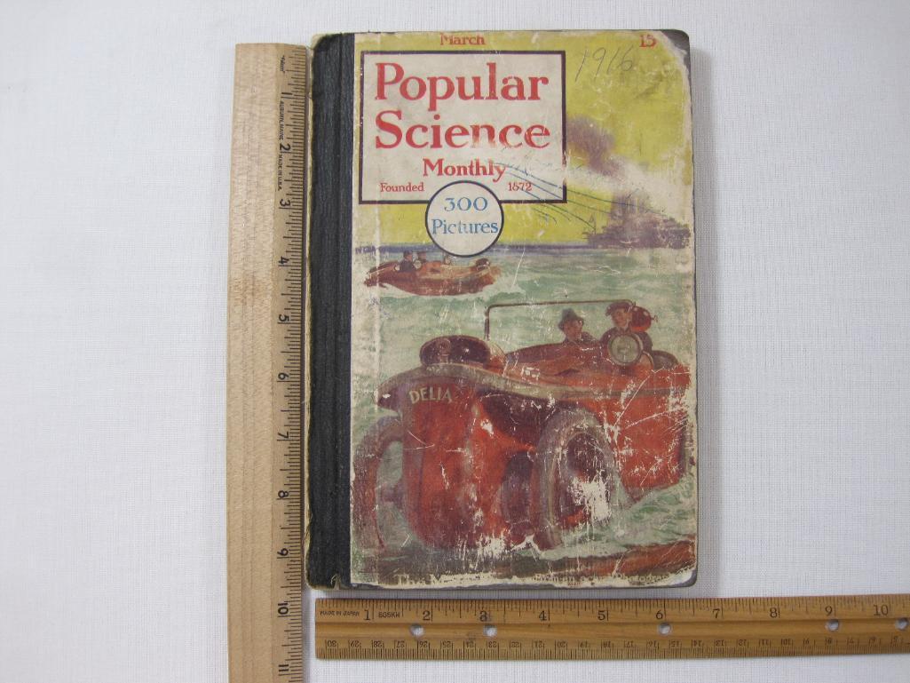Popular Science Monthly March 1916, Volume 88 No 3, Card Envelope Helena Montana Public Library