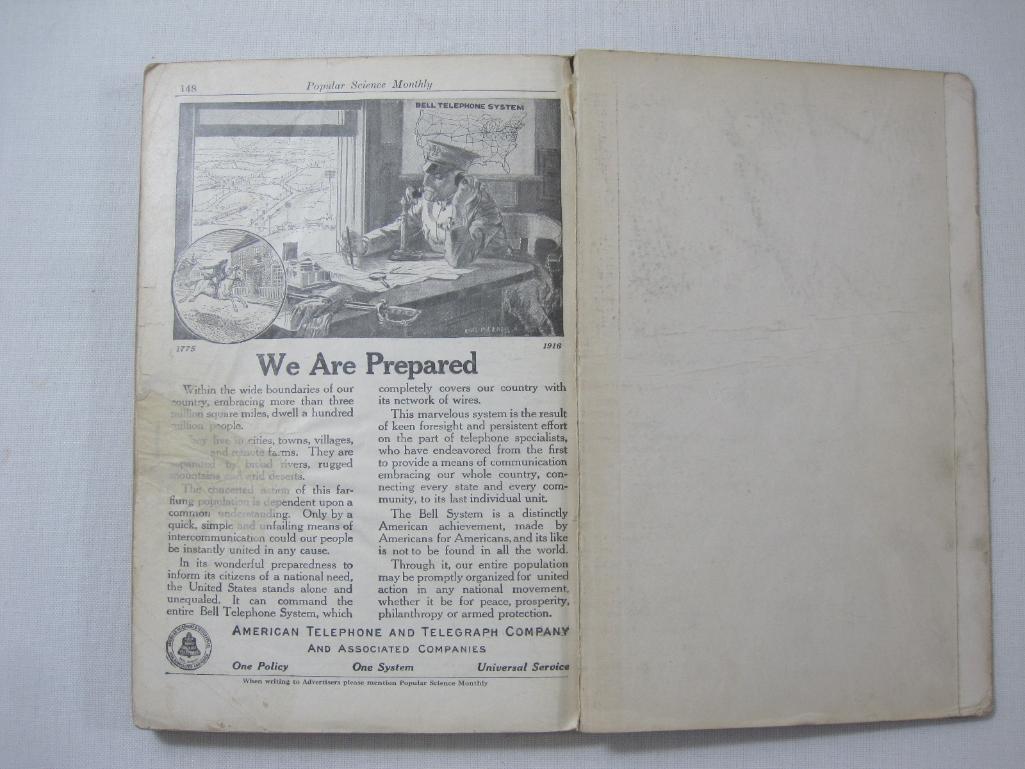Popular Science Monthly March 1916, Volume 88 No 3, Card Envelope Helena Montana Public Library