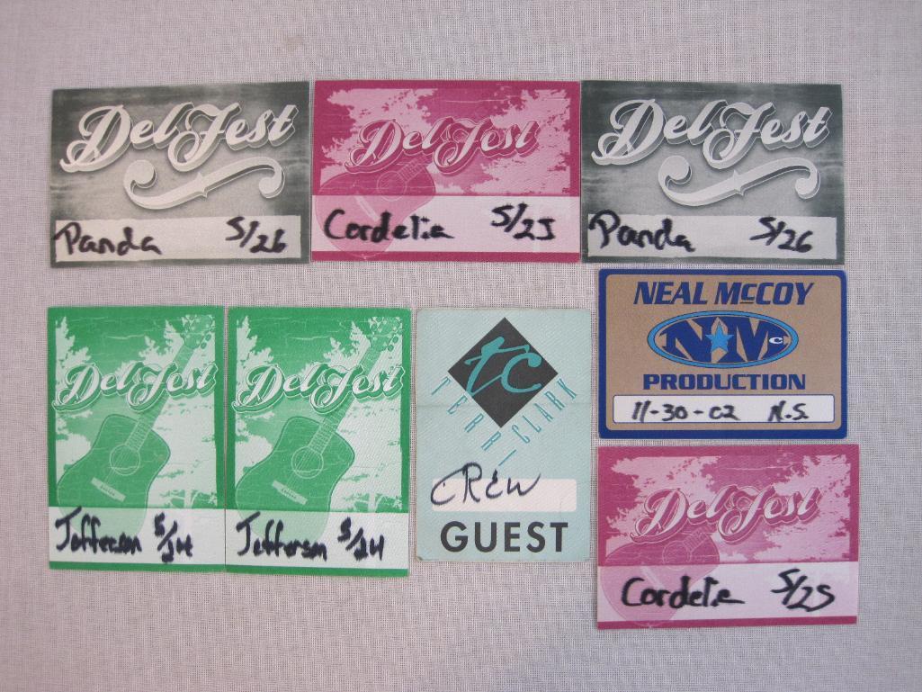 Crew Passes for Neal McCoy, Terri Clark and DelFest, 2 oz
