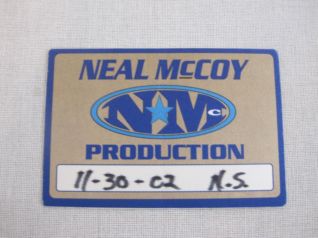 Crew Passes for Neal McCoy, Terri Clark and DelFest, 2 oz
