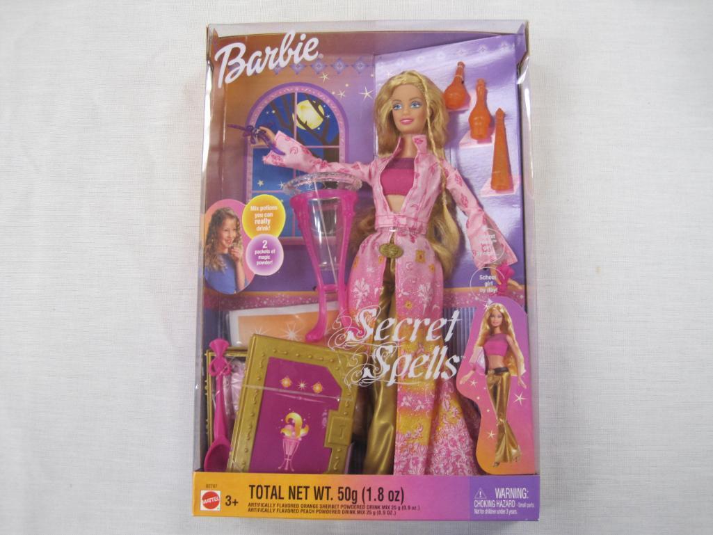 Barbie Secret Spells Barbie Doll, NRFB, 10 oz