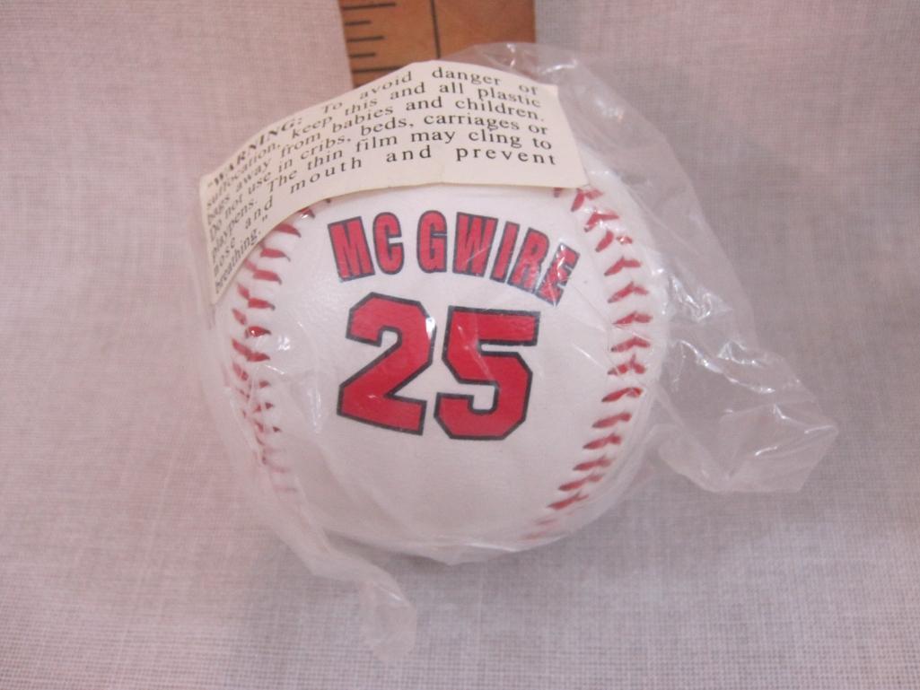 Three Commemorative Baseballs including Avon Mark McGwire, Bill Mazeroski and Willie Stargell, 1 lb
