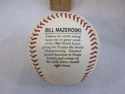 Three Commemorative Baseballs including Avon Mark McGwire, Bill Mazeroski and Willie Stargell, 1 lb