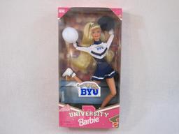 BYU Brigham Young University Special Edition University Barbie, NRFB, 1996 Mattel, 9 oz