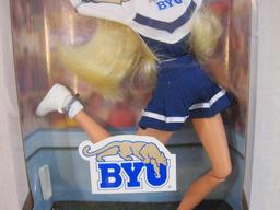 BYU Brigham Young University Special Edition University Barbie, NRFB, 1996 Mattel, 9 oz