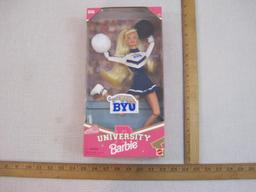 BYU Brigham Young University Special Edition University Barbie, NRFB, 1996 Mattel, 9 oz