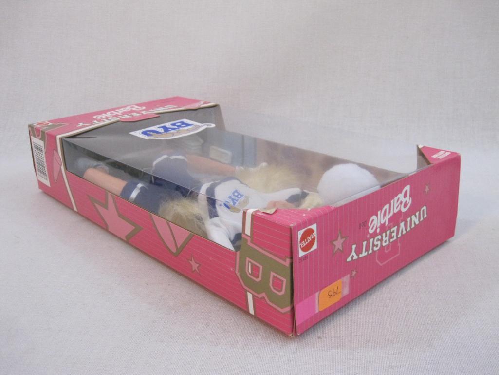 BYU Brigham Young University Special Edition University Barbie, NRFB, 1996 Mattel, 9 oz