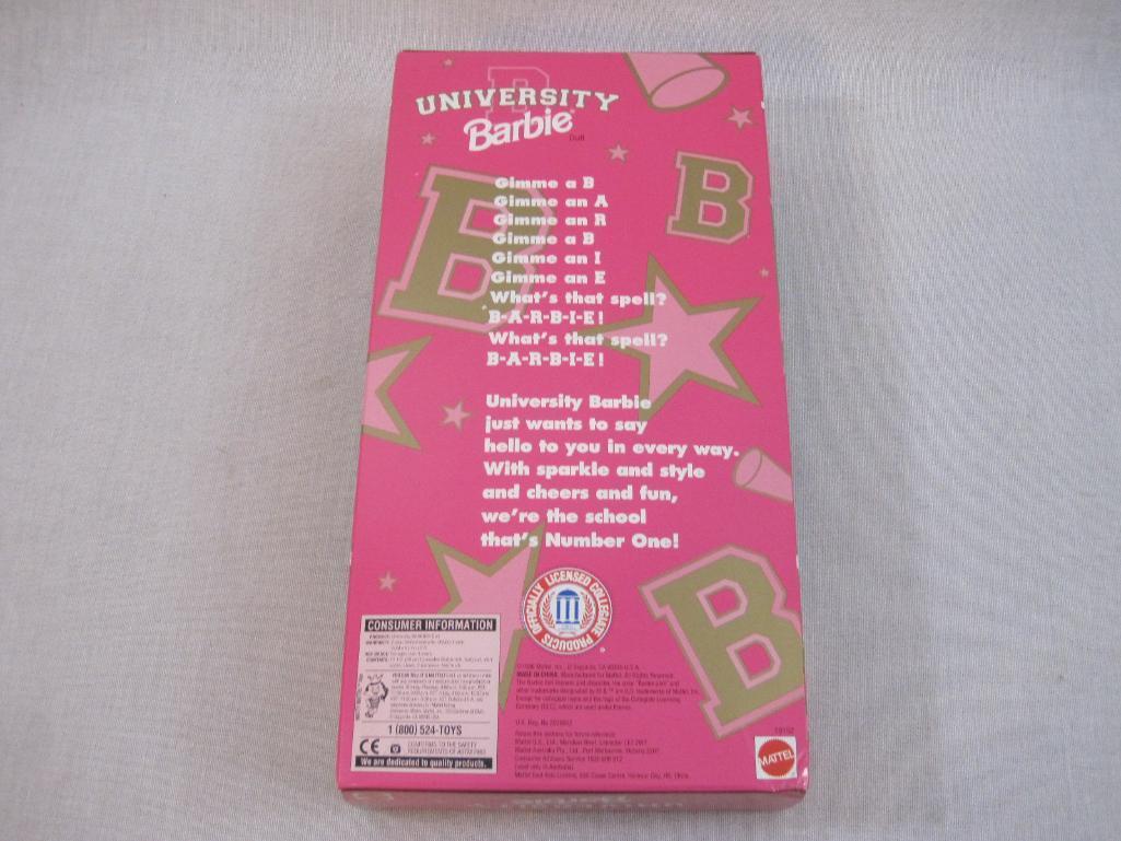 BYU Brigham Young University Special Edition University Barbie, NRFB, 1996 Mattel, 9 oz